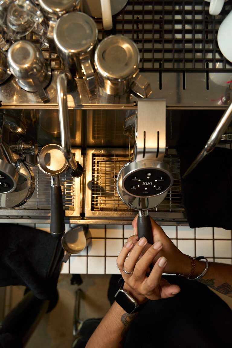 coffee making at copenhagen BAKERY